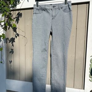 Talbots Navy/White Straight Leg Jeans Classic Style